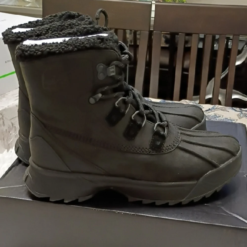 New Sorel Scout 87 Black Insulated Winter Lace-Up Waterproof HIking Boots 10
